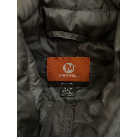 Merrell Womens Gray Quilted Select Dry Full Zip Sleeveless Vest Outdoor Hiking - Picture 3 of 3